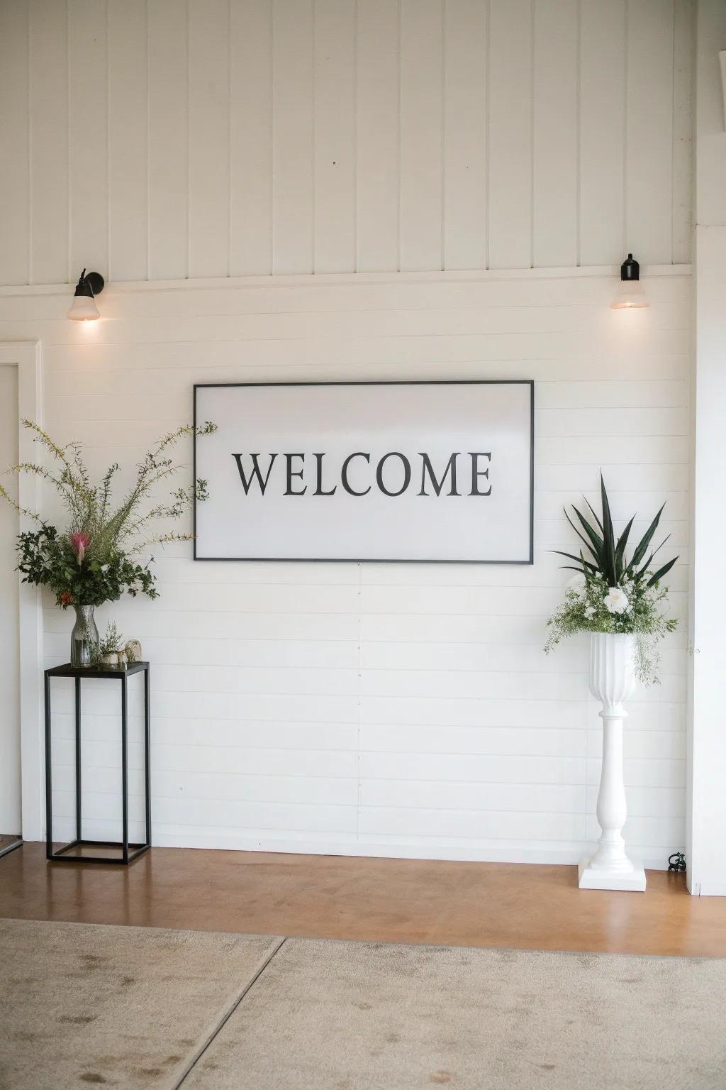 Embrace simplicity with a minimalist typography display.