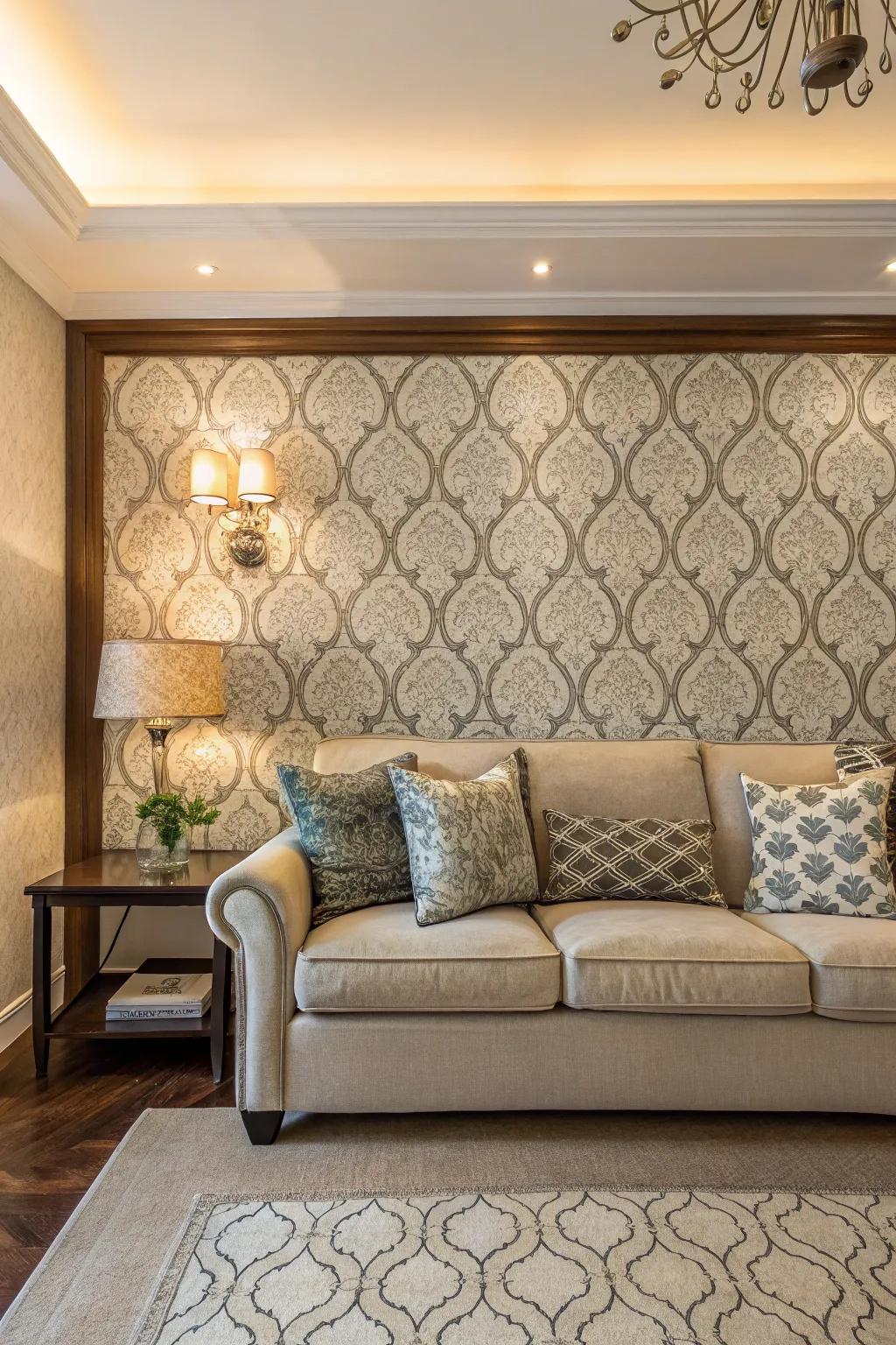 Wallcovering can transform your space with depth and design.