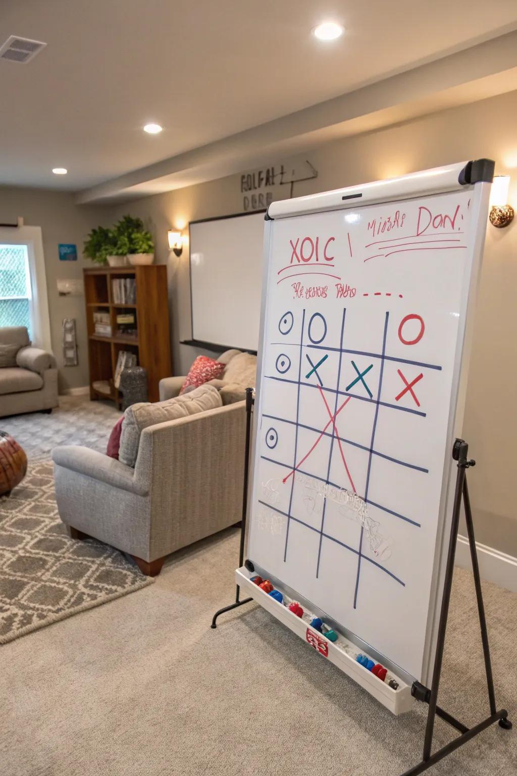 Revel in interactive amusement through whiteboard pastimes.