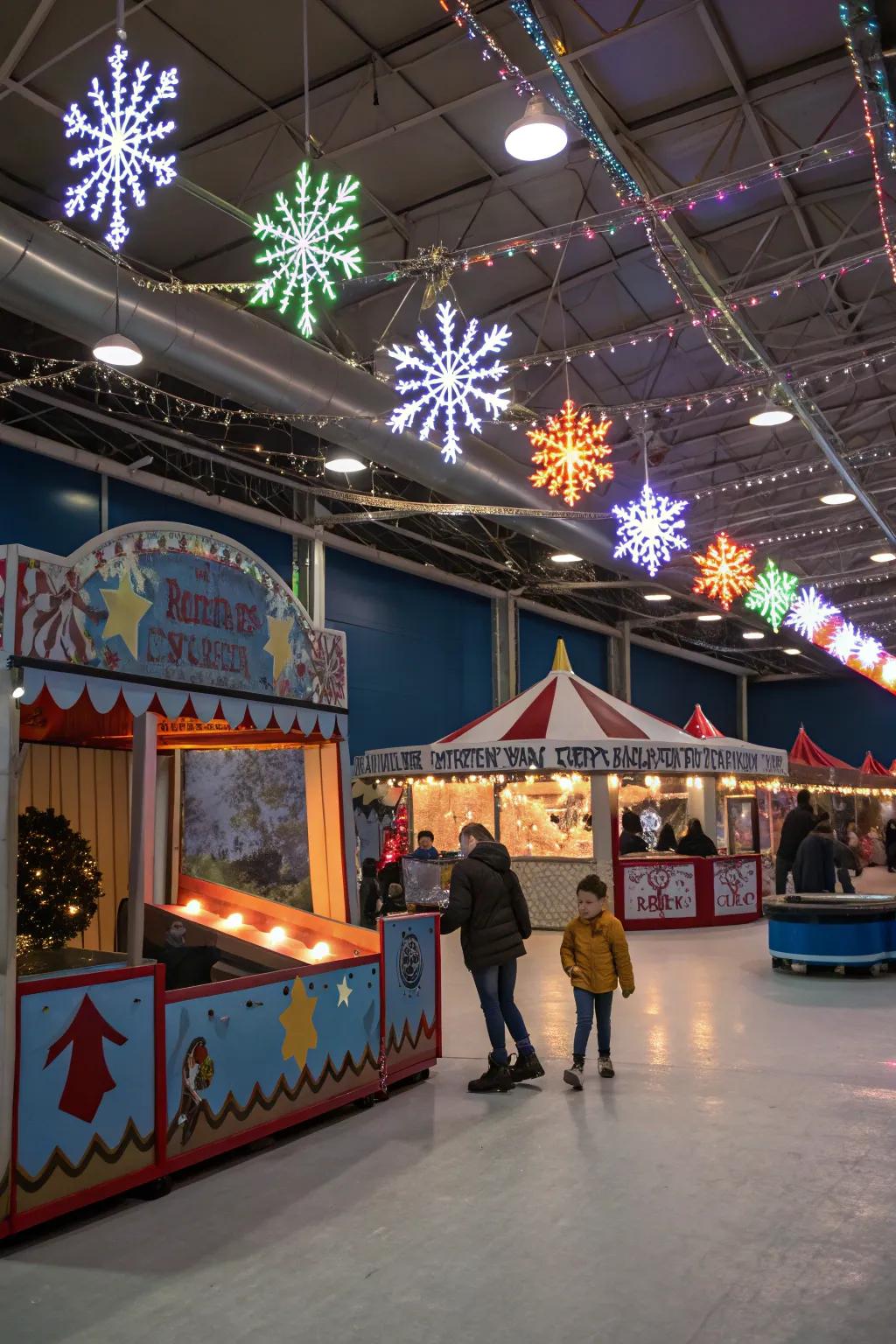 Relish the festive amusement of a wintry gala.