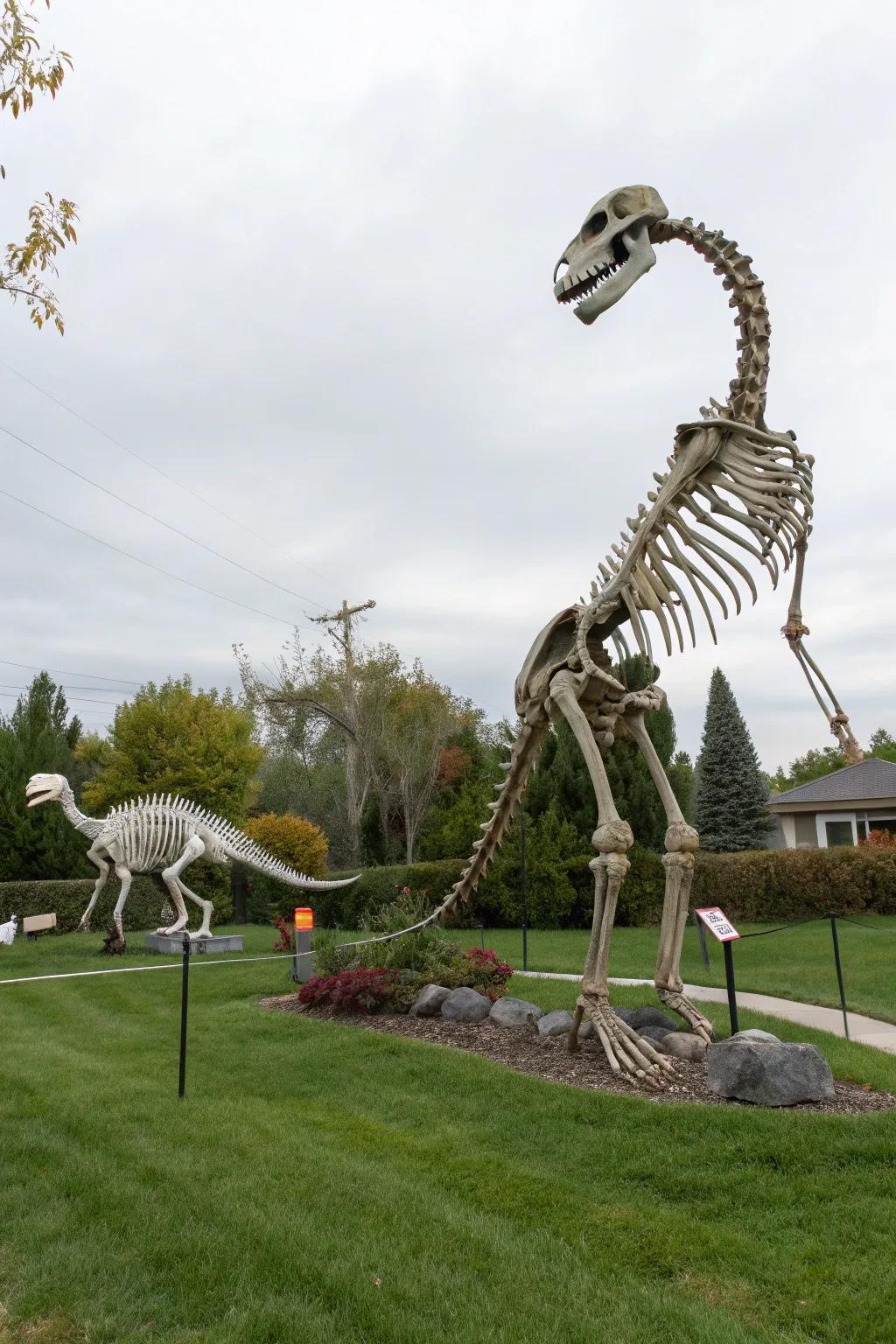 A prehistoric alteration showcasing a saurian skeleton ally.