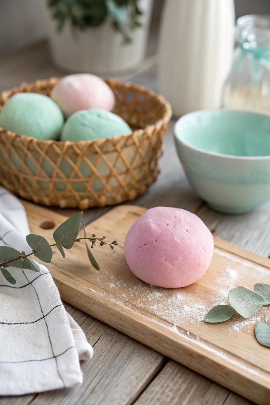 Crafting joy in every squish - explore the simplicity of homemade modeling clay.
