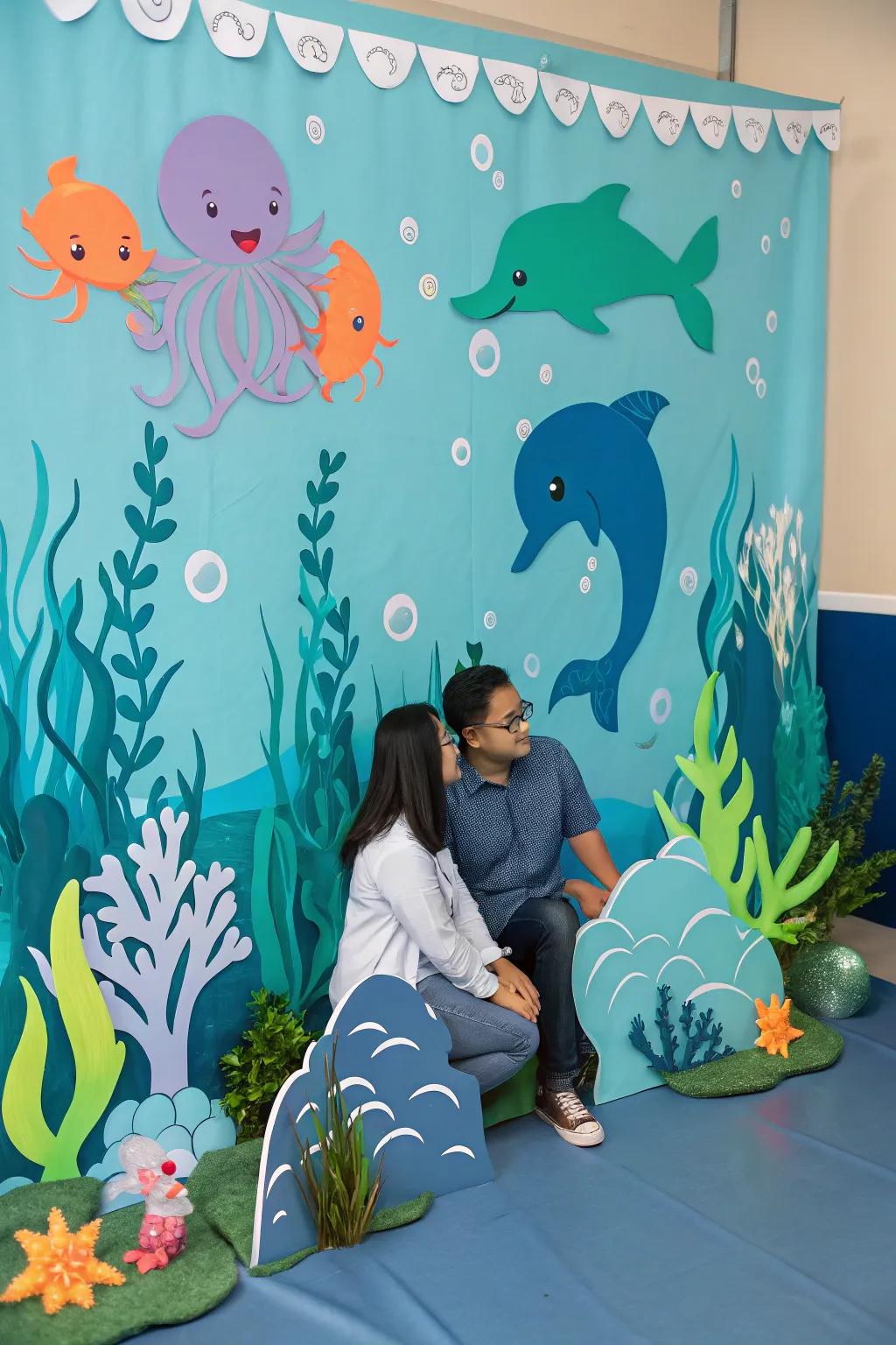 A sub aqueous theme affixes a burst of joy together with inventiveness.