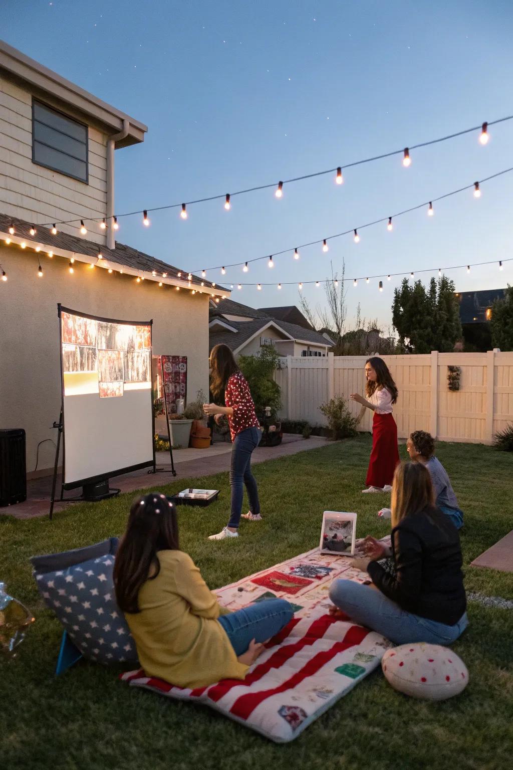 Interactive recreations gather attendees and foster excitement.