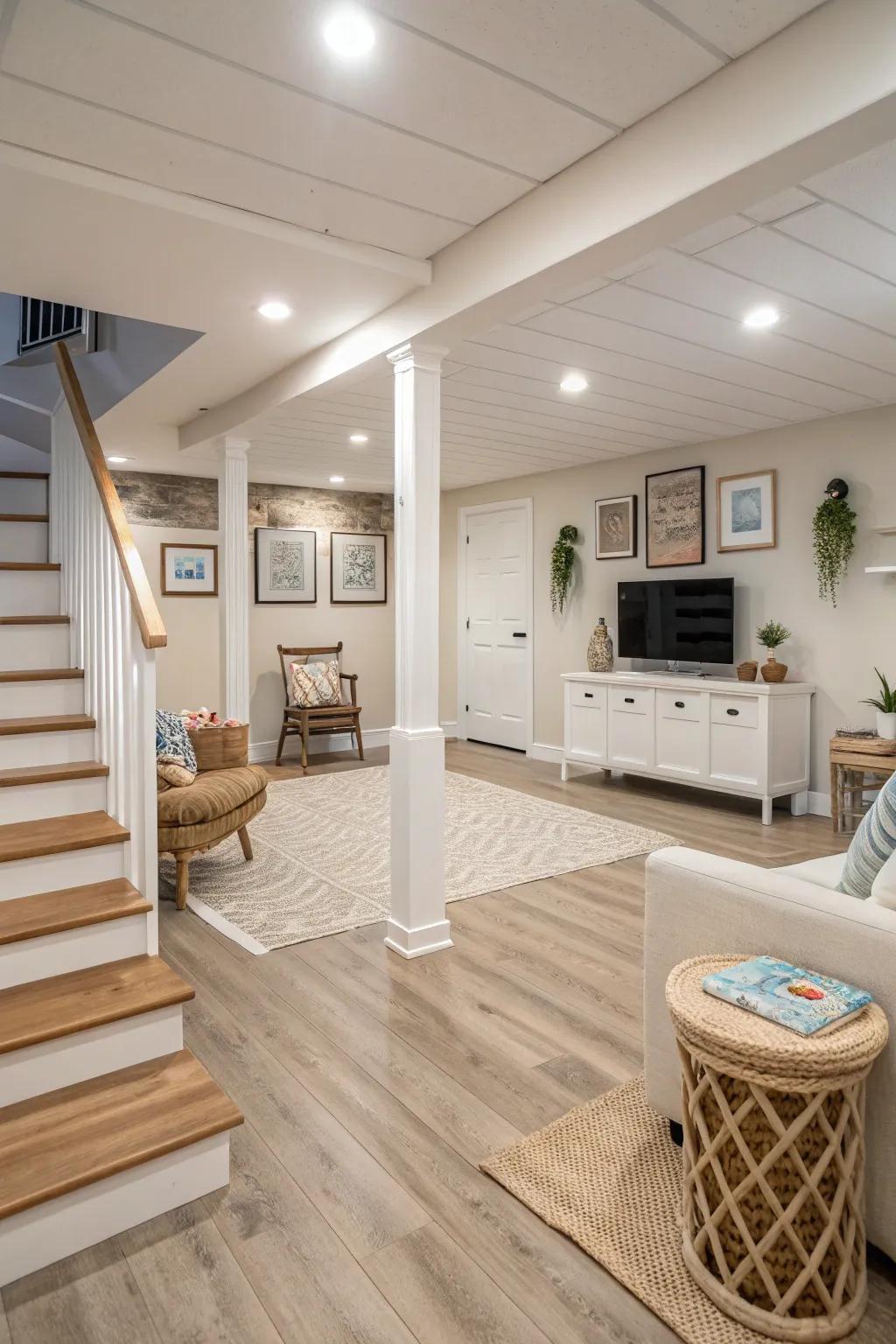 Pale wood flooring improves Scandinavian simplicity.