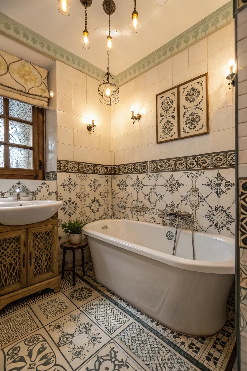 Revisit classic elegance through vintage-inspired retro panels.