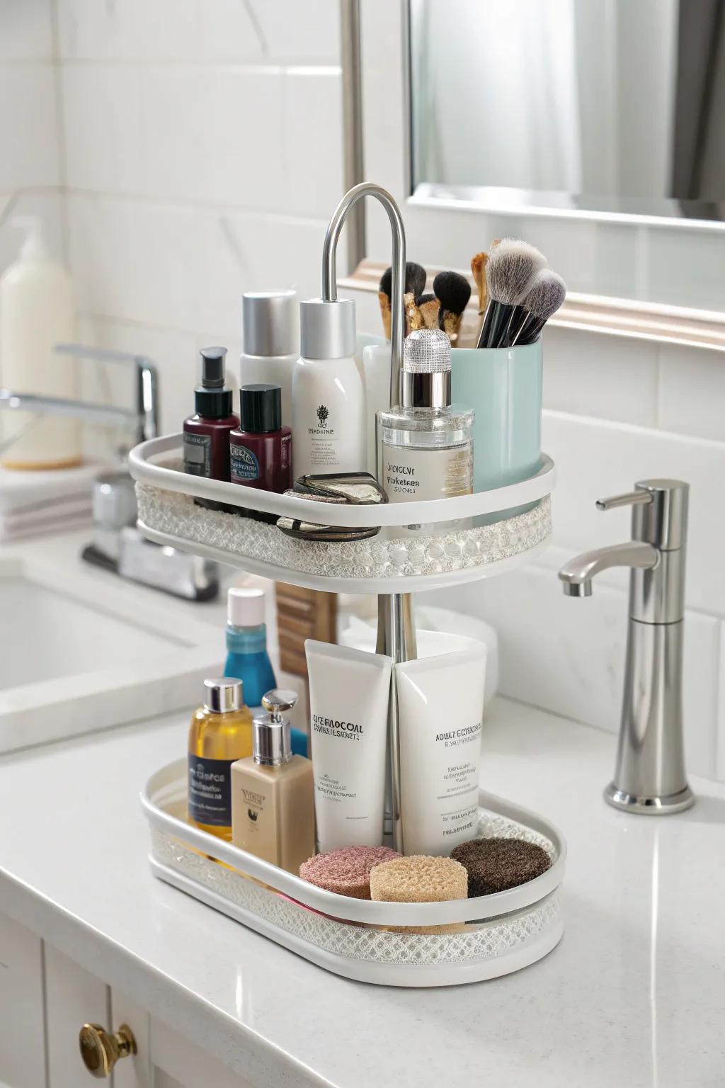 Vertical display maximizes area and enhances the elegance.