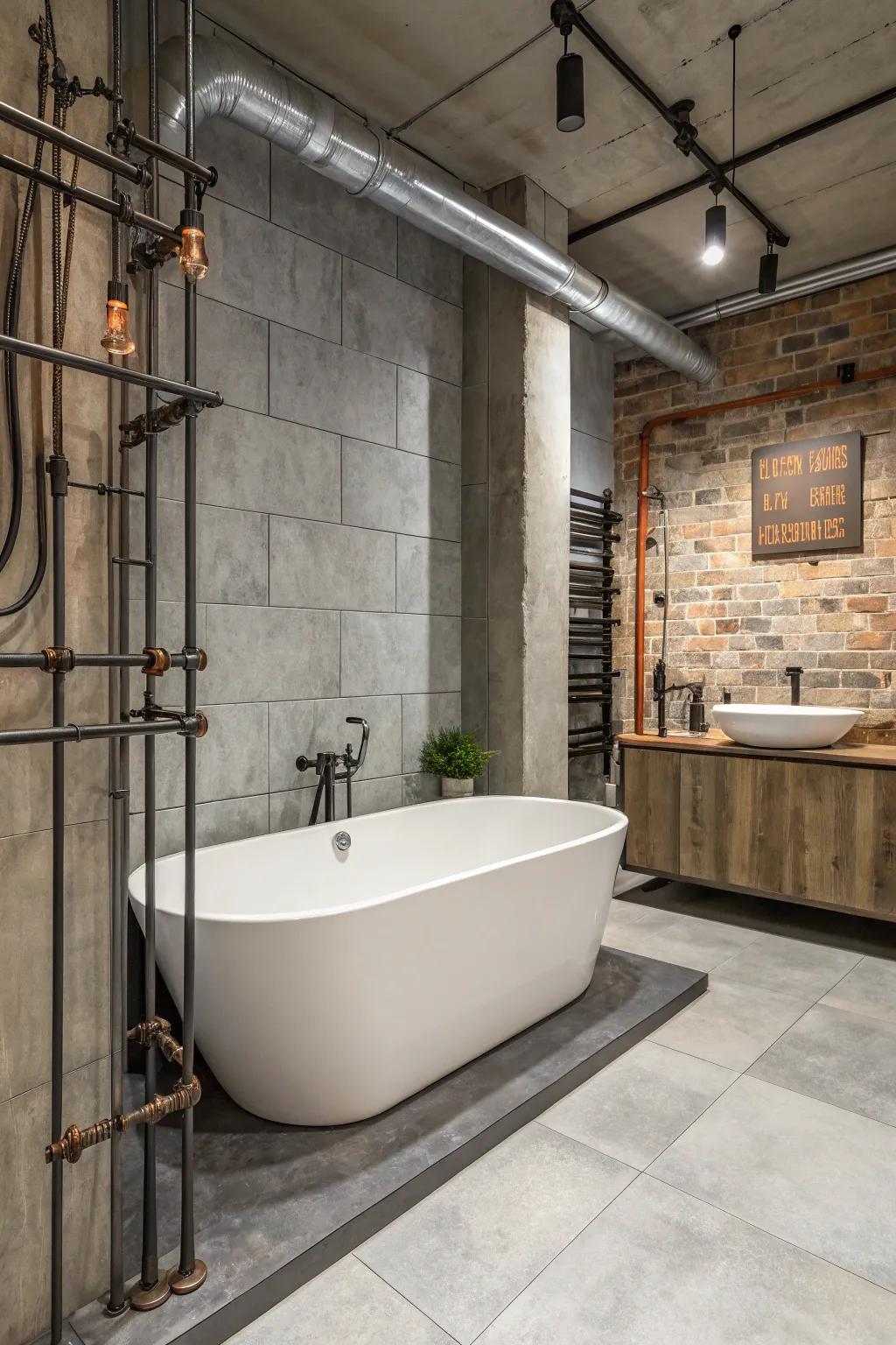Contemporary edge with metropolitan solidified chic tiles