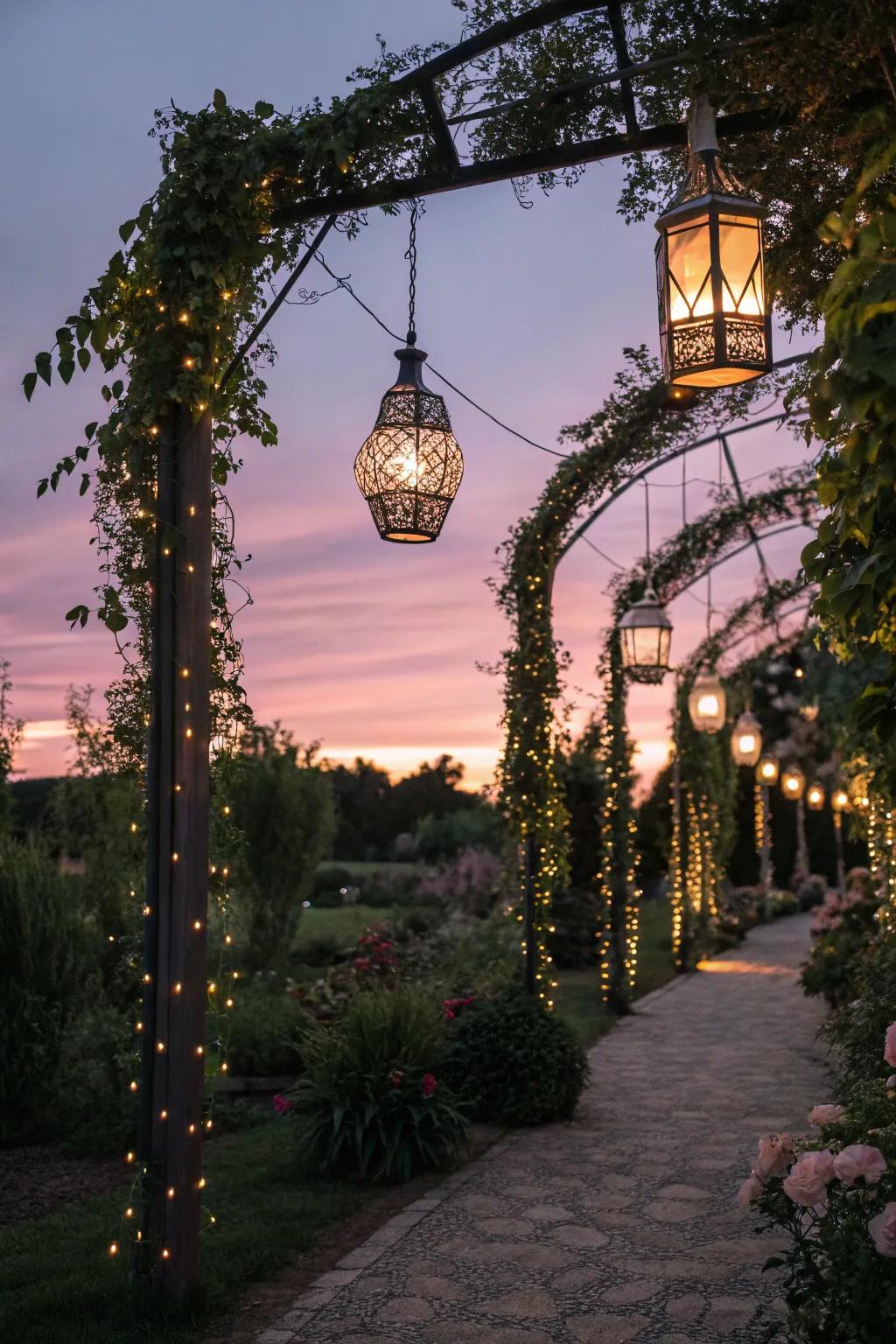 Conjure enchantment with capricious exterior illuminants.