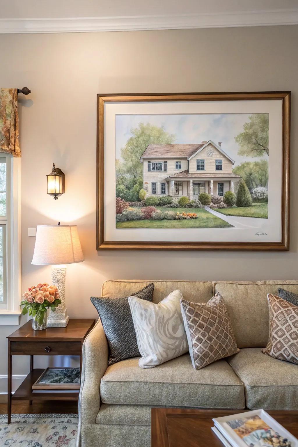 A bespoke domestic portrait constitutes a significant and intimate offering.