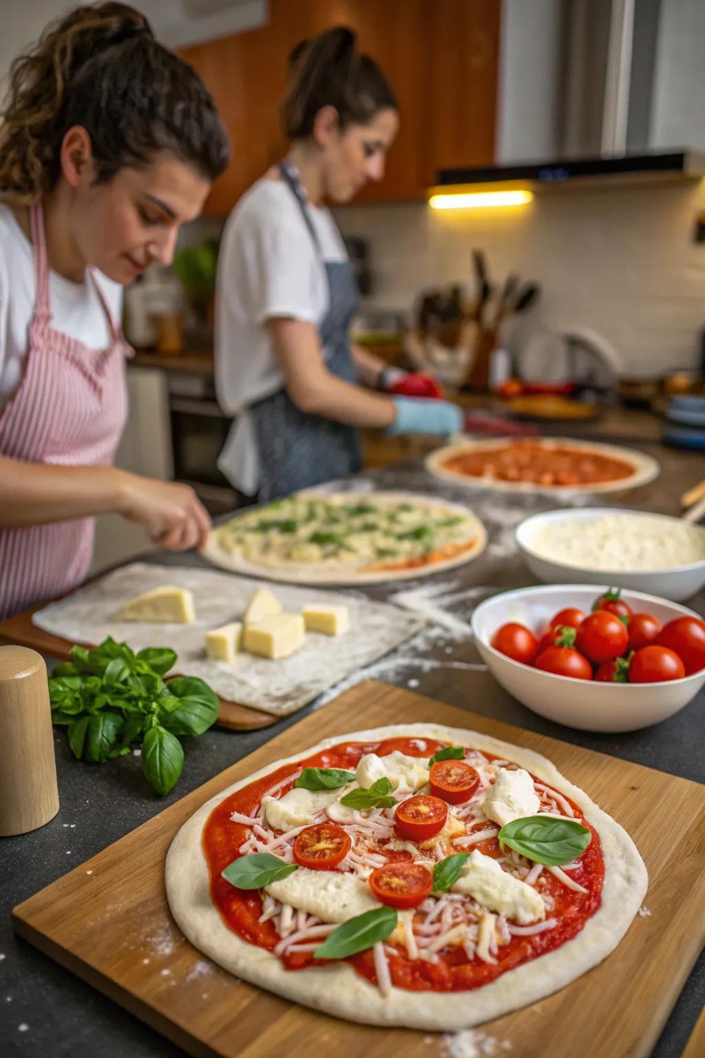 Craft your culinary masterpiece with a DIY flatbread fest.