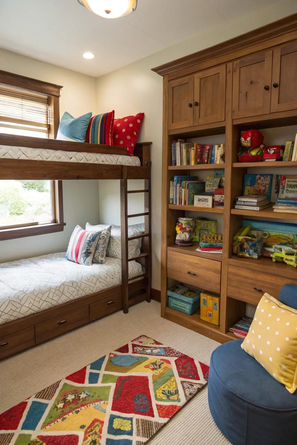 Book corners encourage a passion for reading and calm.