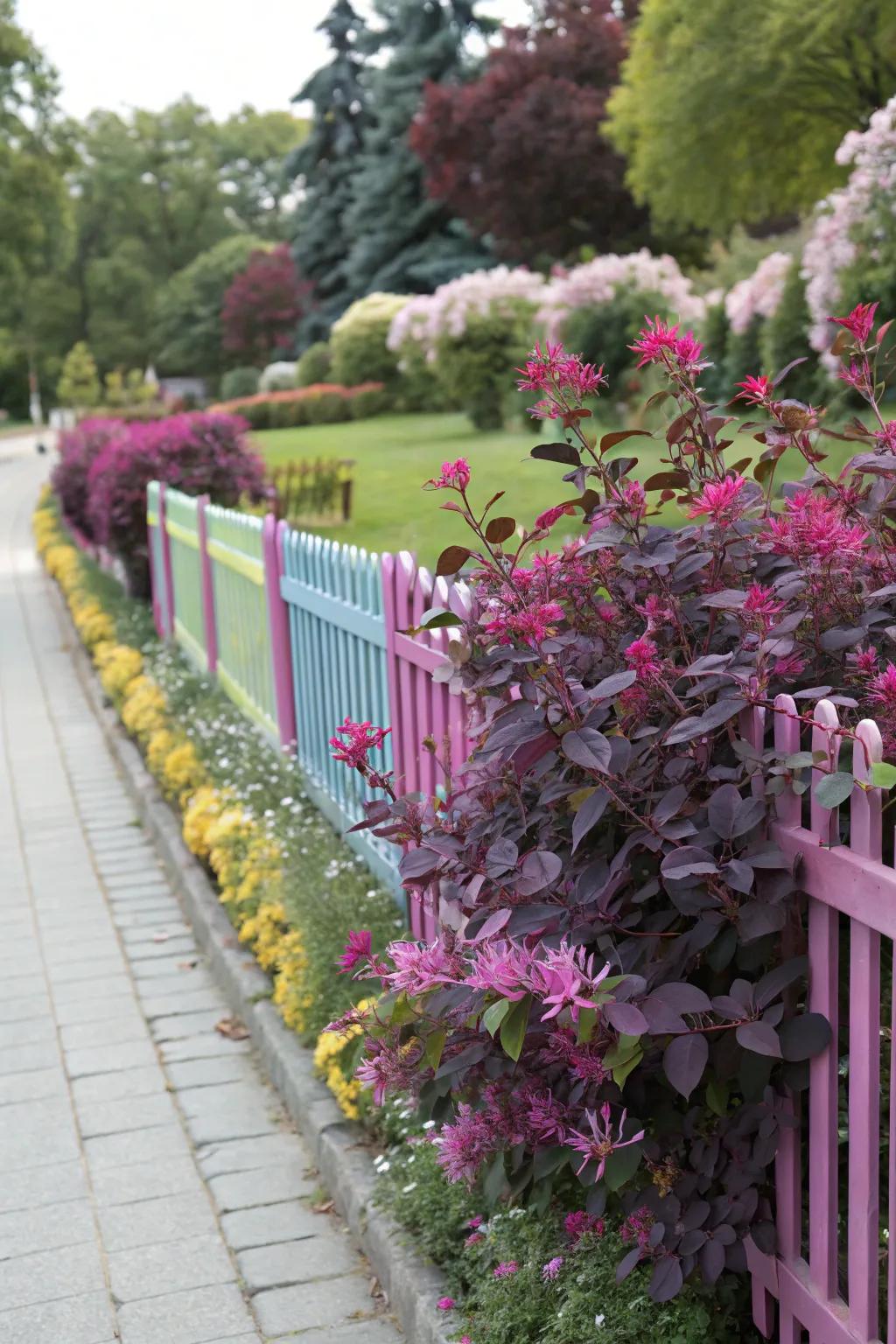 Purpletips offers year-round color and interest.
