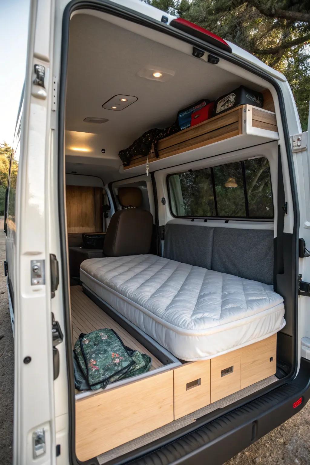 Futon mattresses provide a versatile and compact sleeping solution.