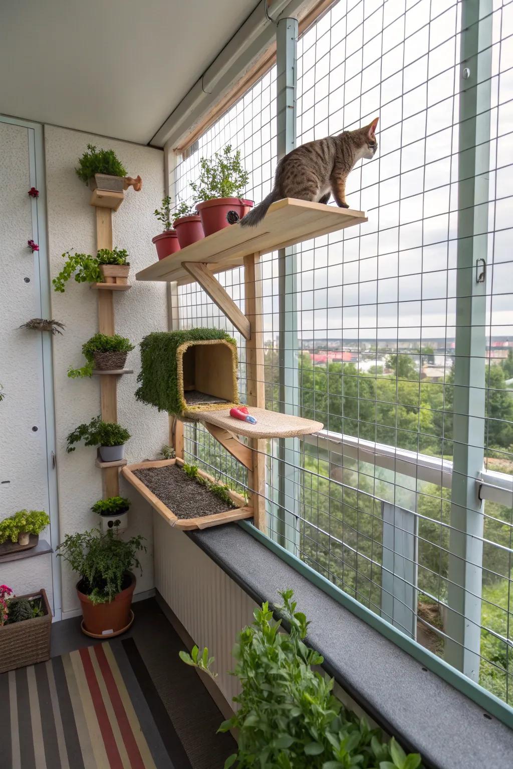 Artistic racks proffer style and escapade for your feline friends.