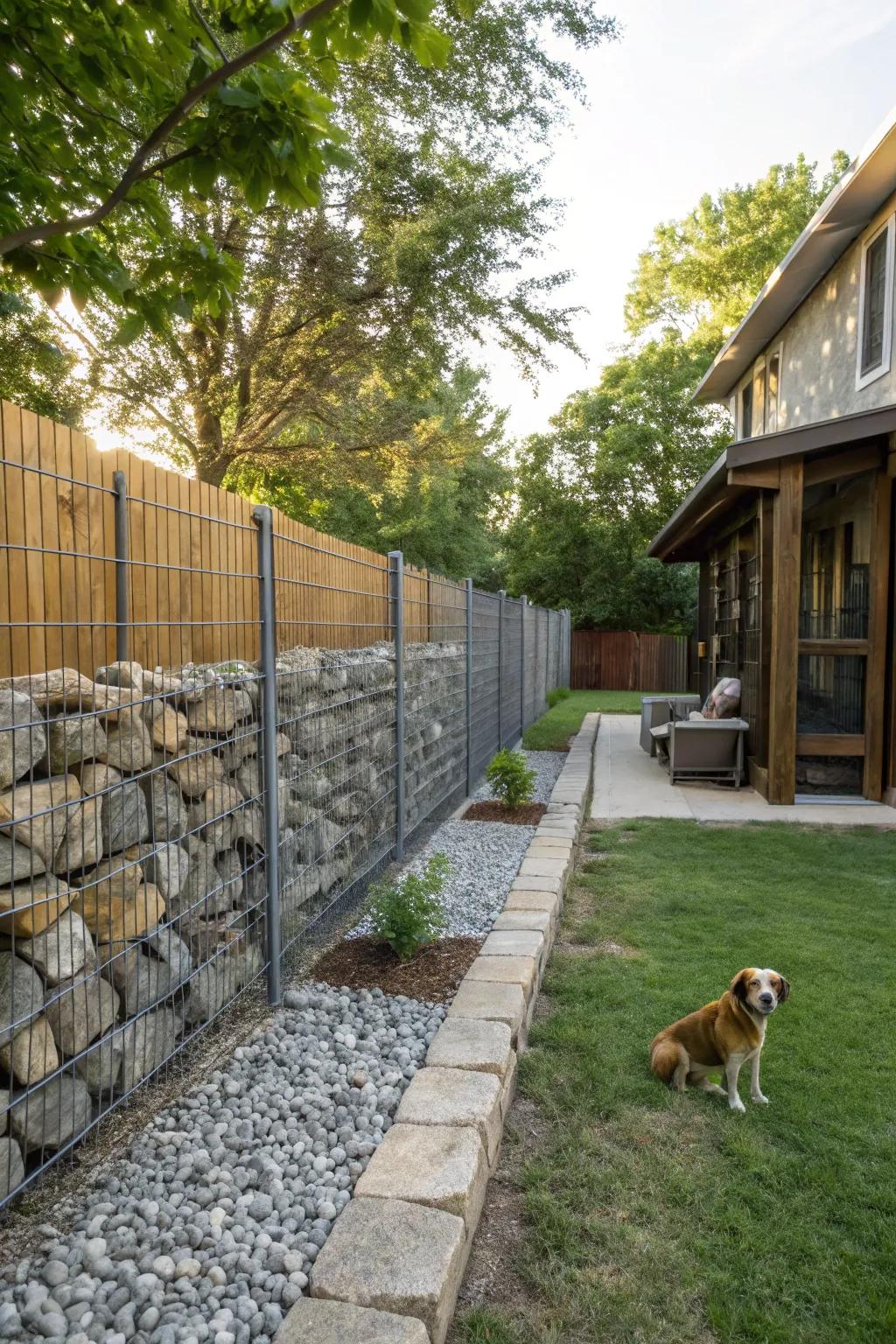 Gabion fortifications furnish a distinctive and robust fencing alternative.
