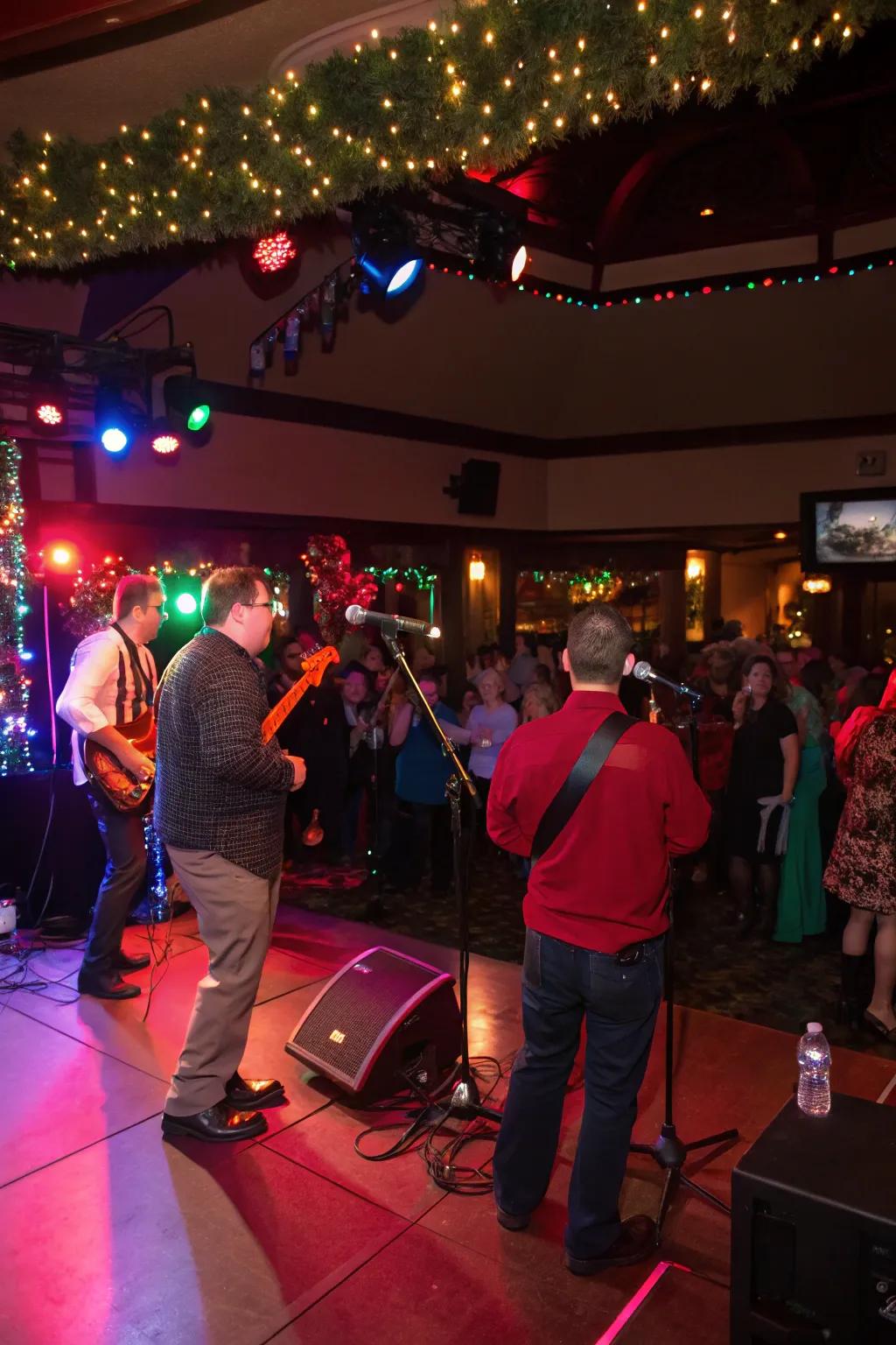 Keep the energy elevated with reside amusement or a DJ.