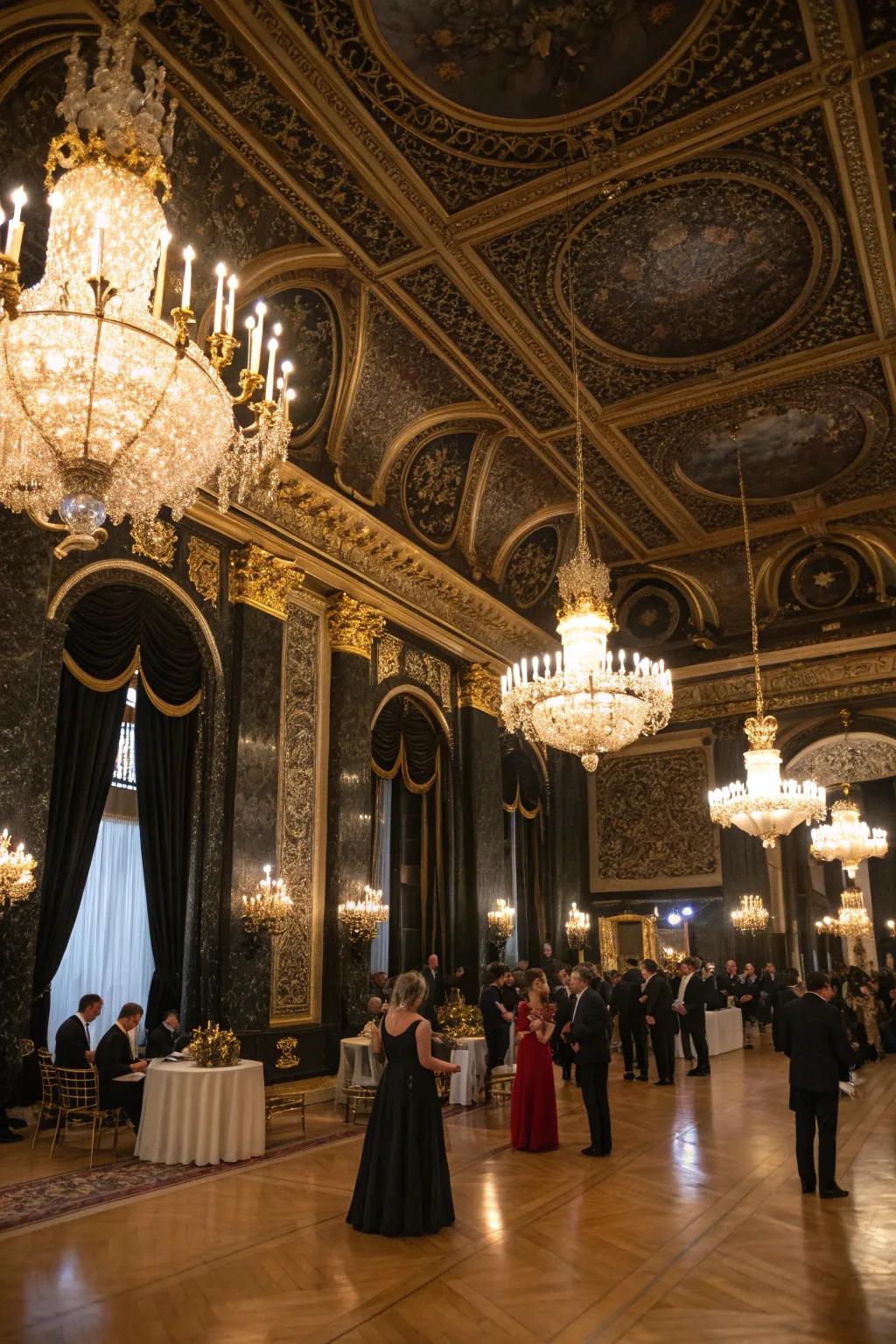 Experience opulence at an Onyx and Aureate Gala.