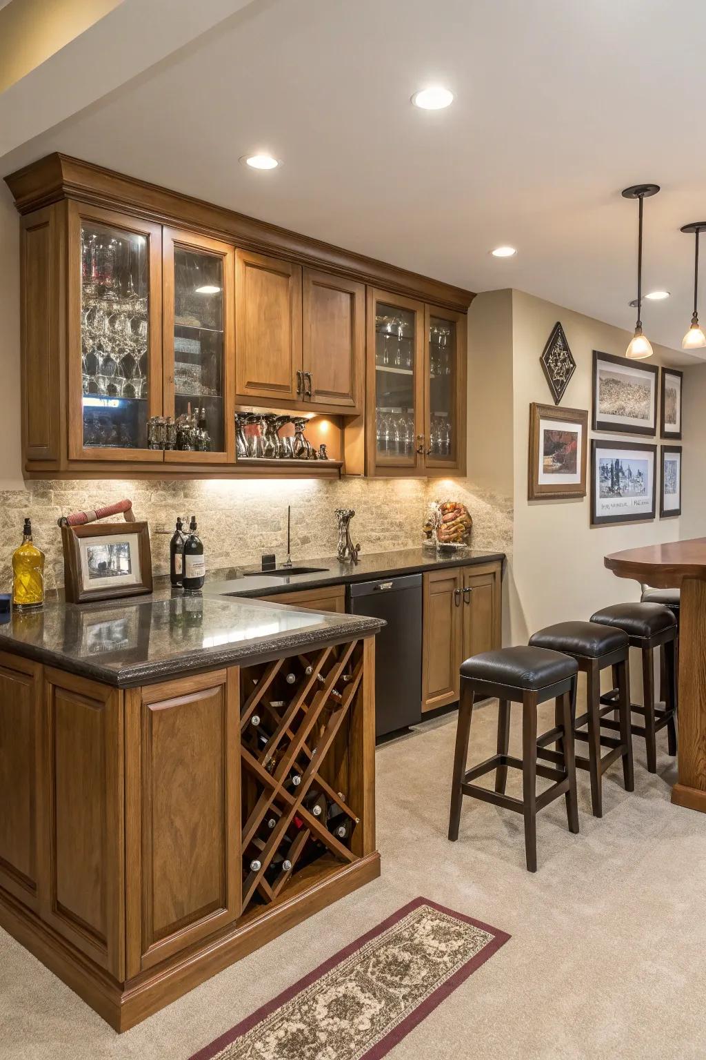 Personalize your bar uniquely with custom creations.