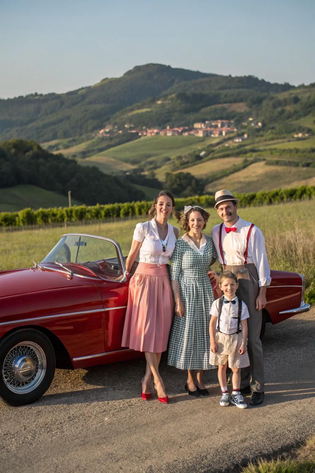 Aged themes add an ageless and reminiscent appeal to family photographs.