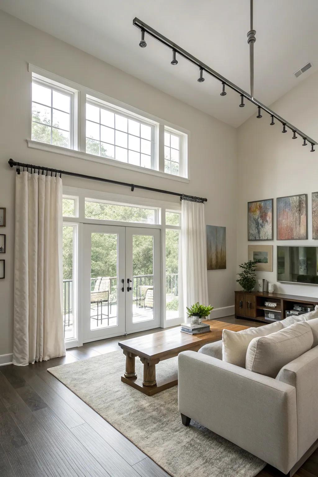 Metal curtain rods furnish a daring, contemporary aesthetic for any given area.