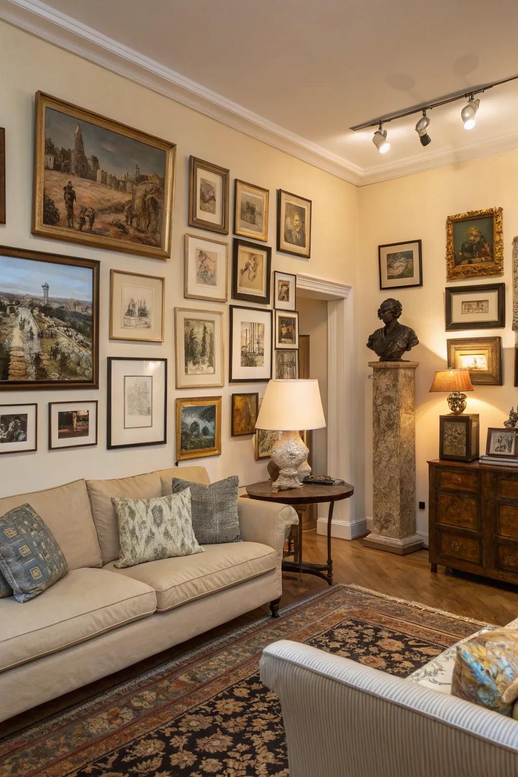 Art personalizes your space and sets the ambiance.