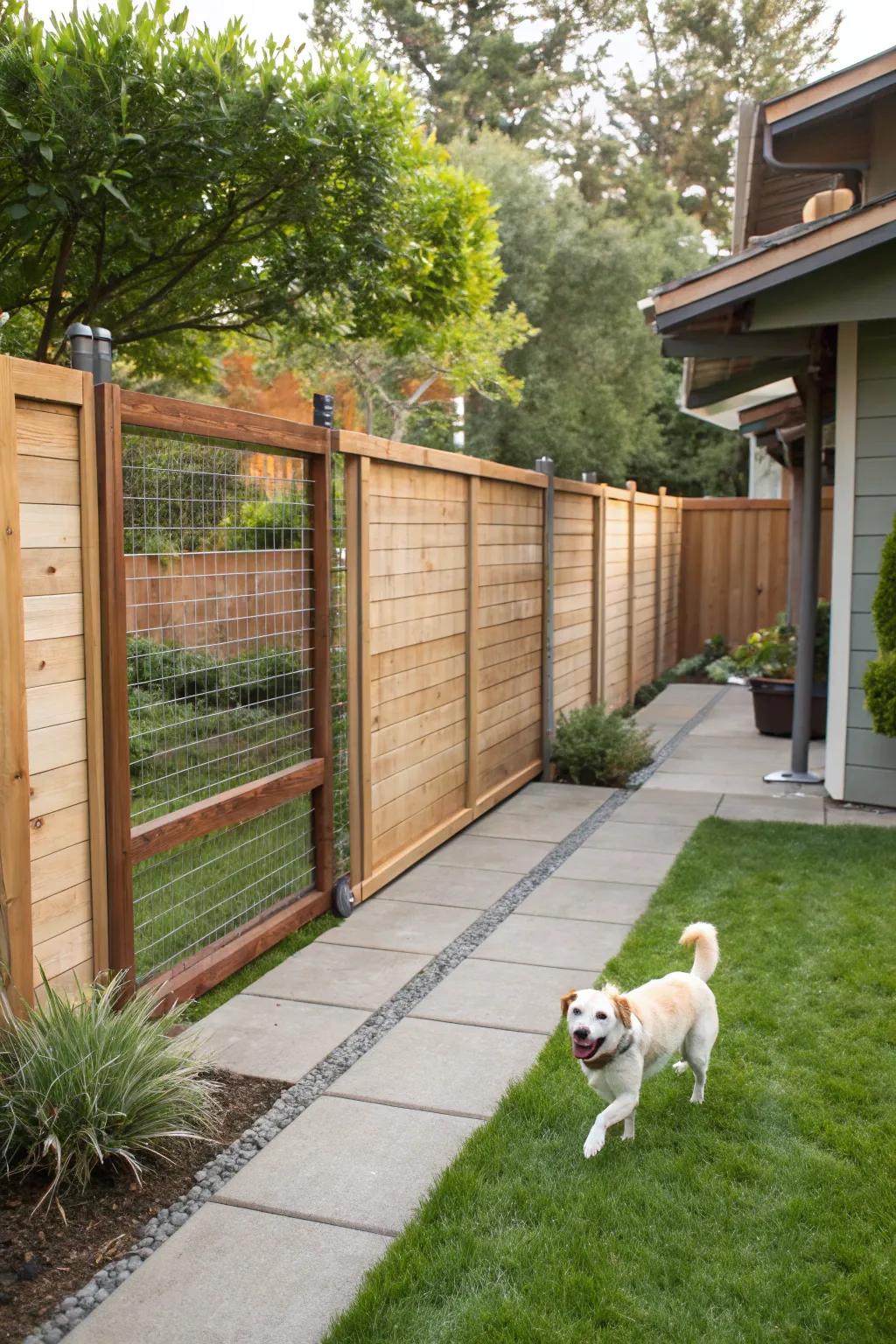 A hybrid material barrier that combines creativity, style, and function.