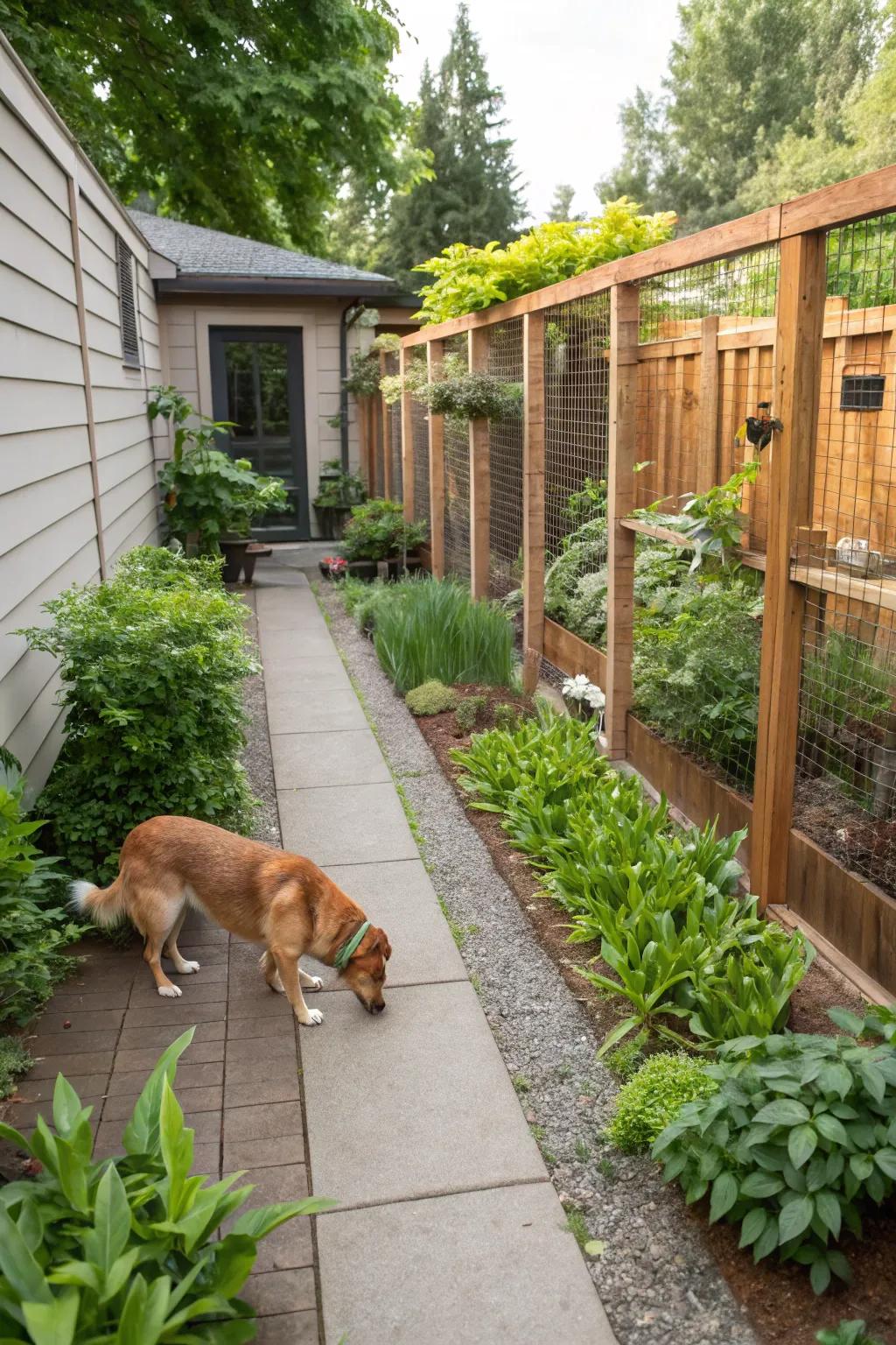 Pet-friendly plants ensure safety and beauty.