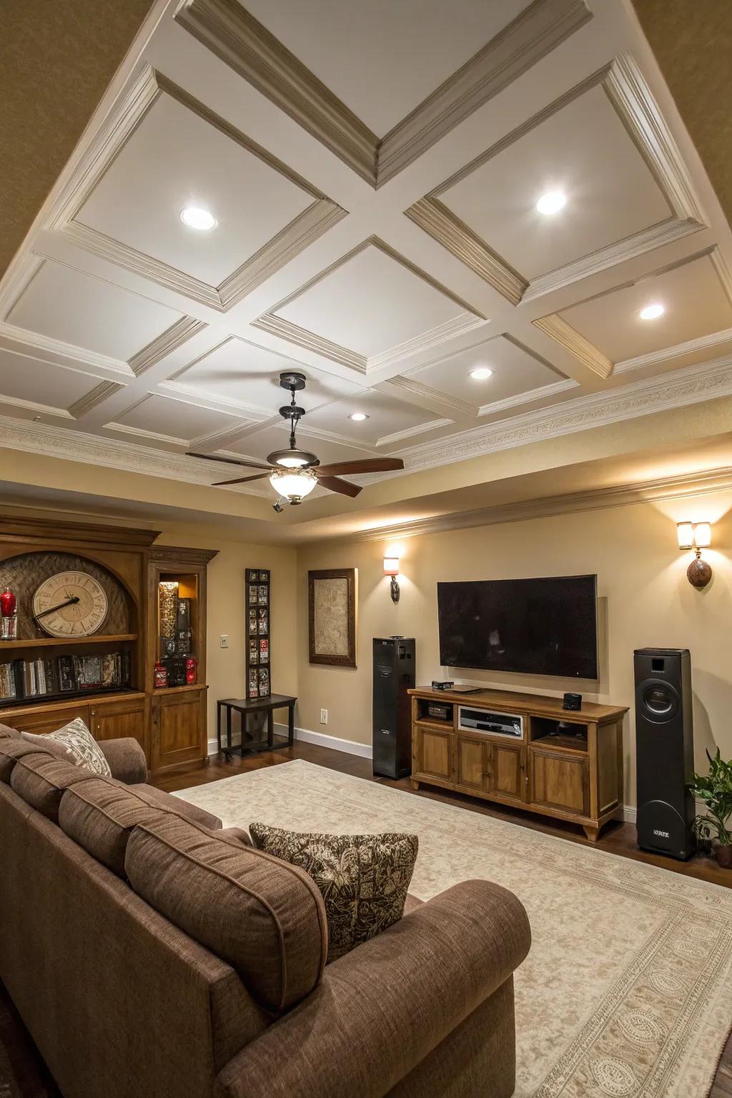 Utility is combined with style in functional ceilings.