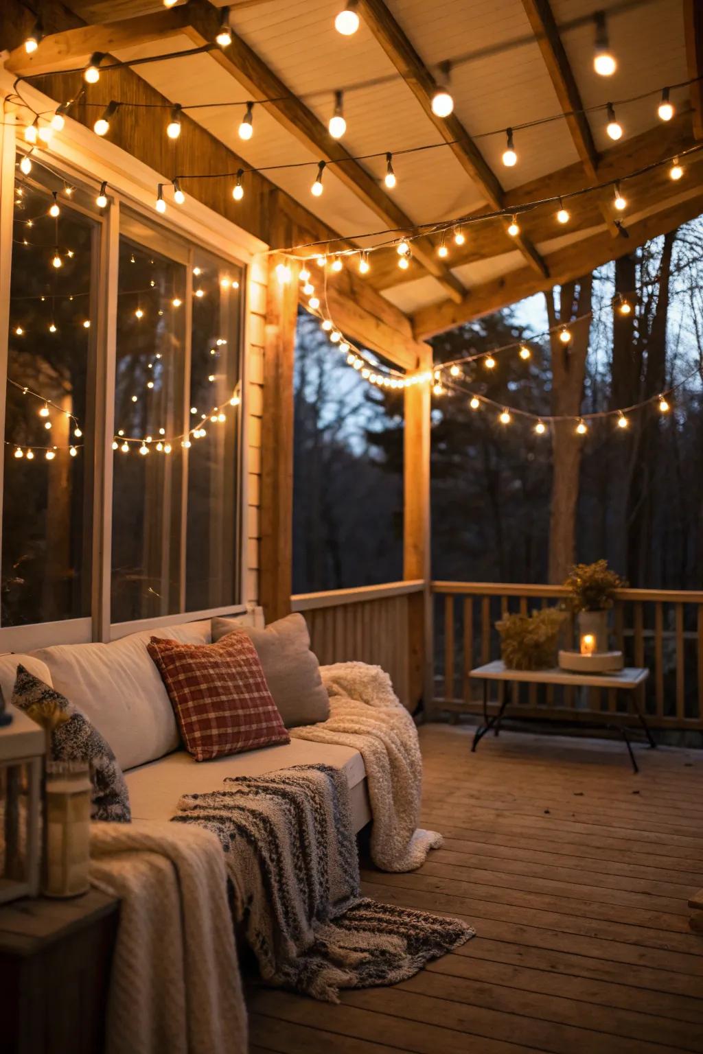 Illuminate your veranda with charming illumination.