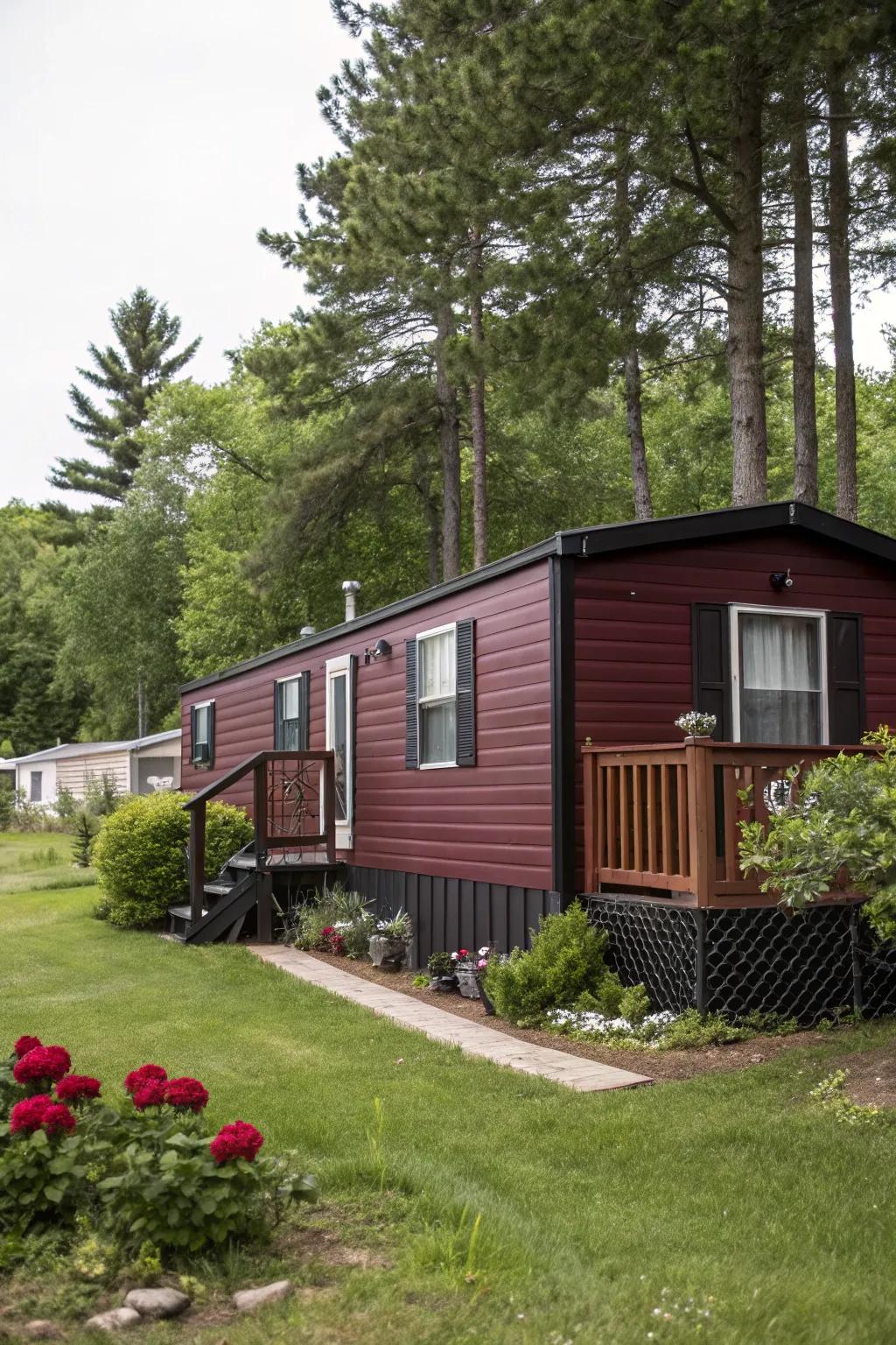 Profound claret provides opulence and dramatic elegance.