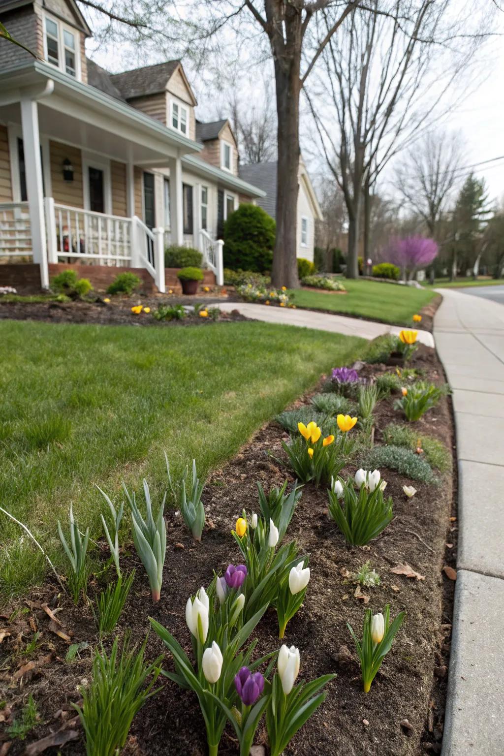 Plant fall bulbs for a dramatic spring display.