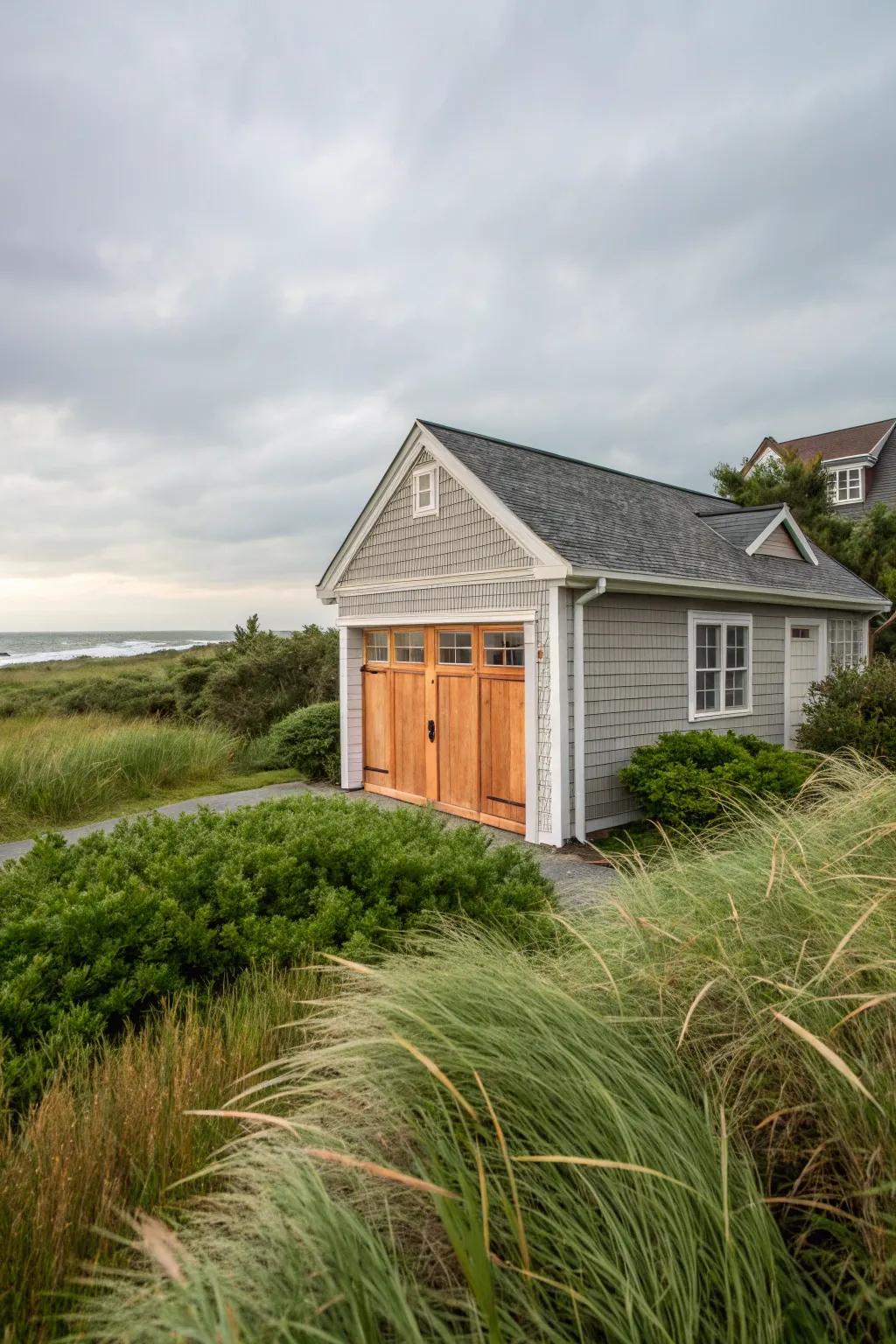 Weather-resistant synthetic edging for resilience.