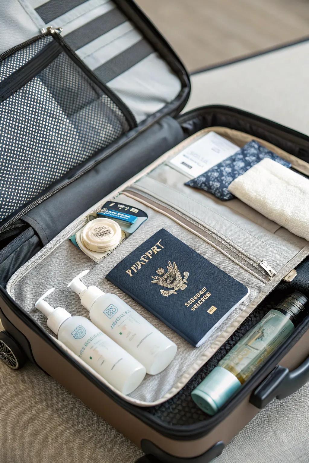 Journey must-haves for her upcoming excursion.