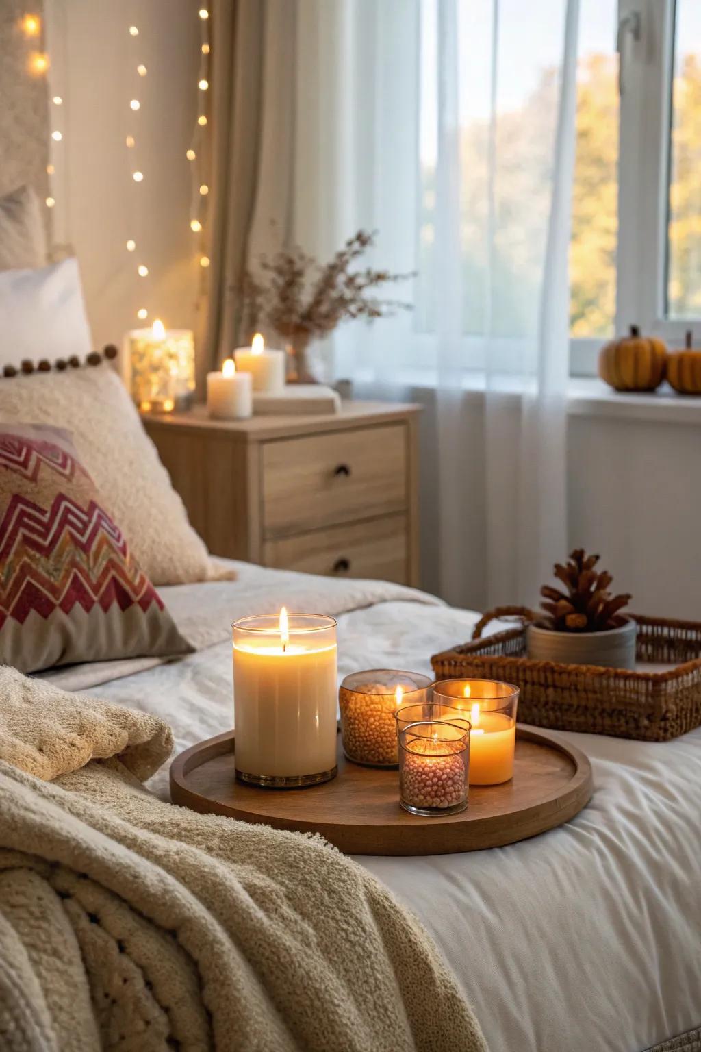 Autumn essences infuse warmth and comfort into your Halloween décor.