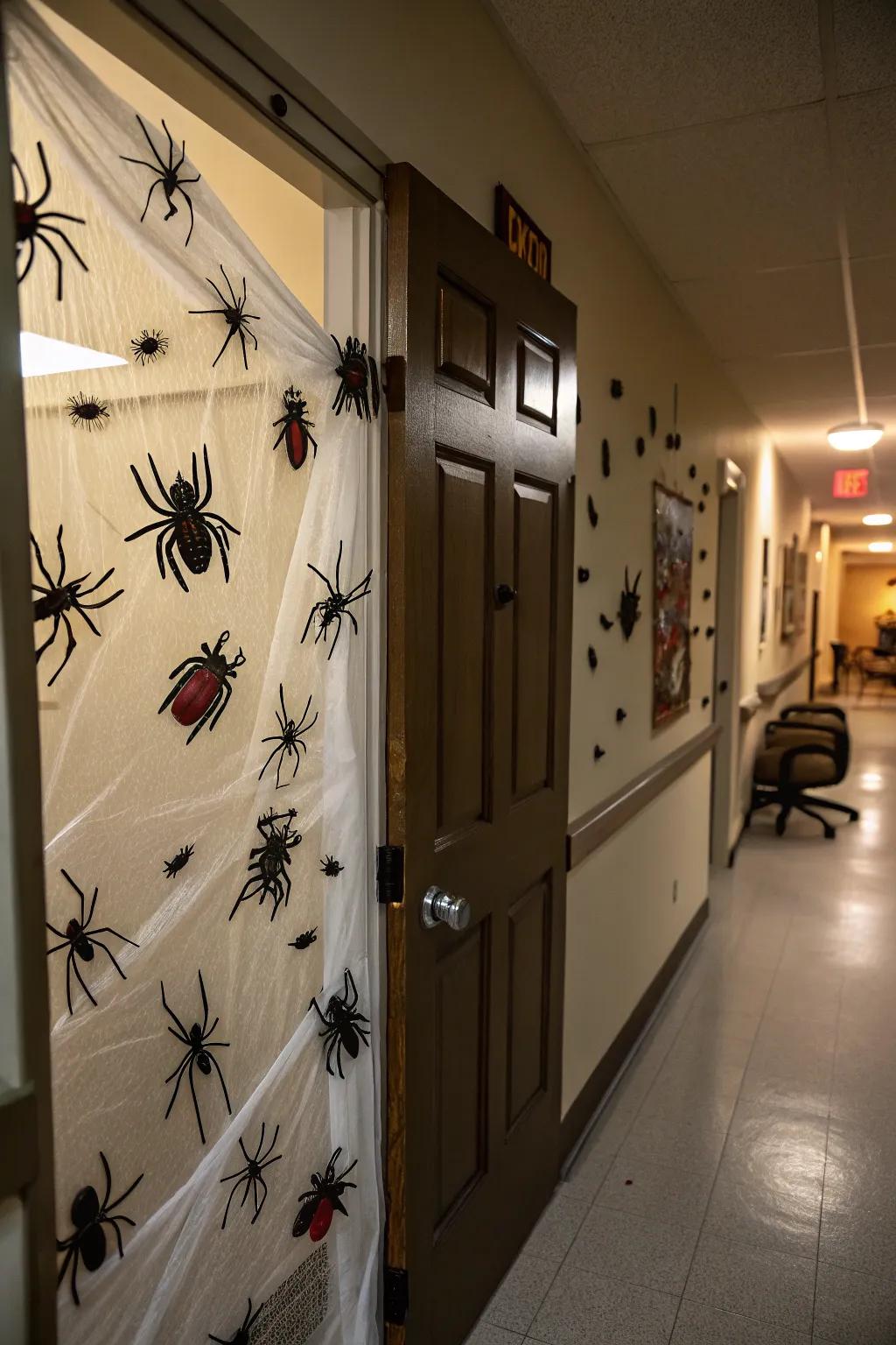 Teeming creepers alter your entrance into an unsettling sight.