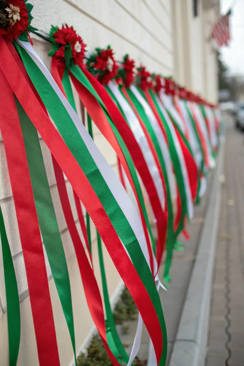 Festive image displays with holiday-themed bands.