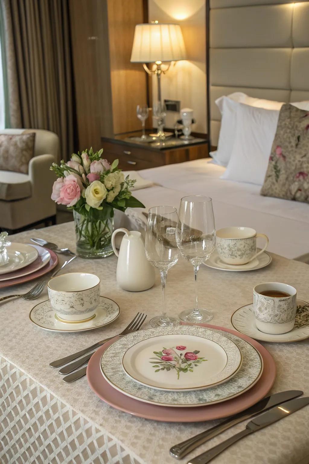 Enhance the observance via a harmonious table arrangement.