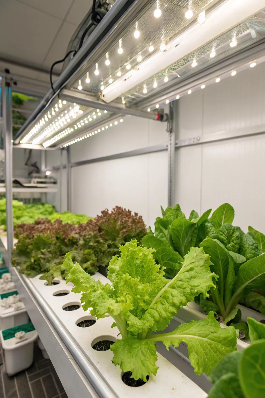 Hydroponics eliminates the need for soil, concentrating on growth.