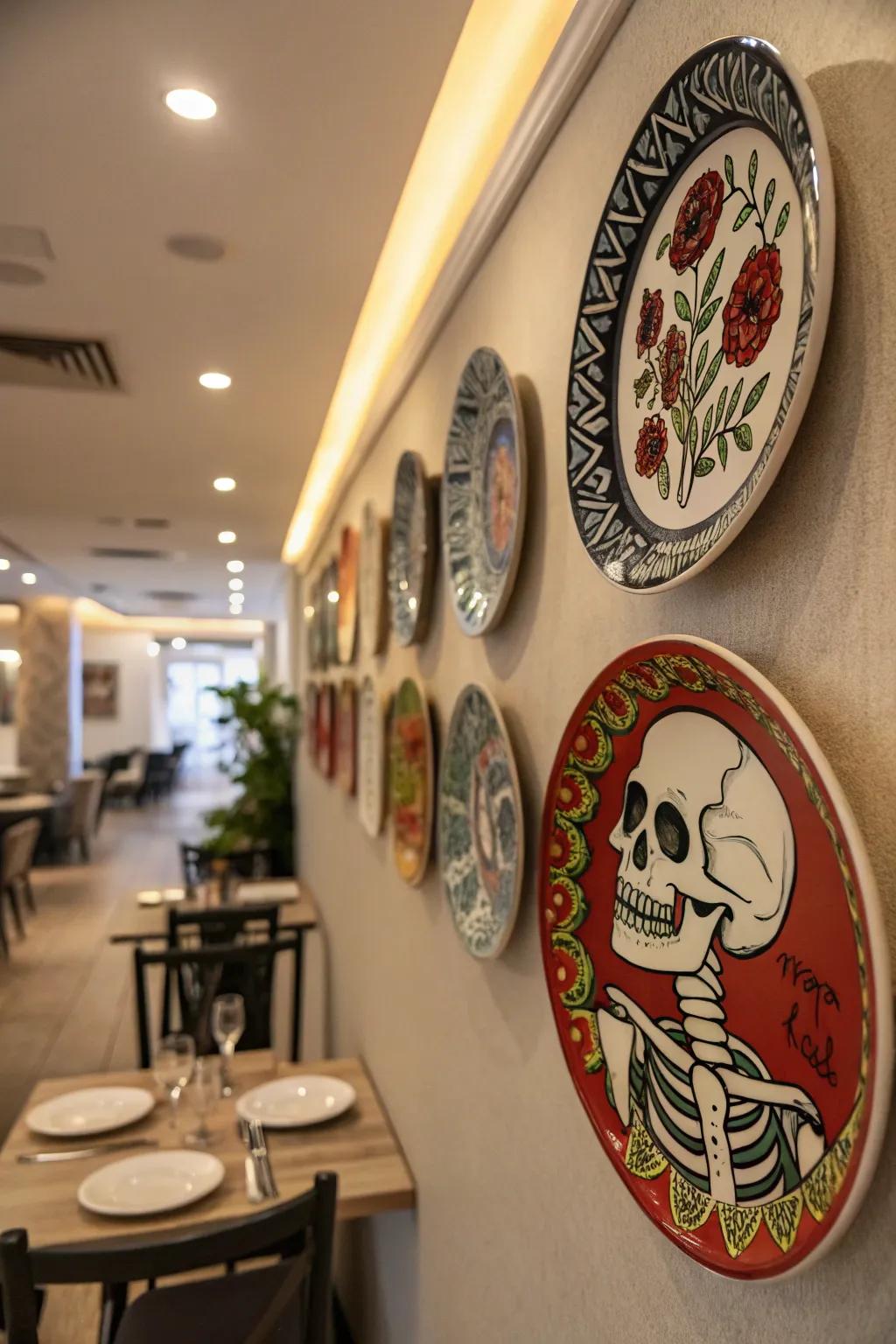 A ghastly plate exhibition tailored for Halloween.