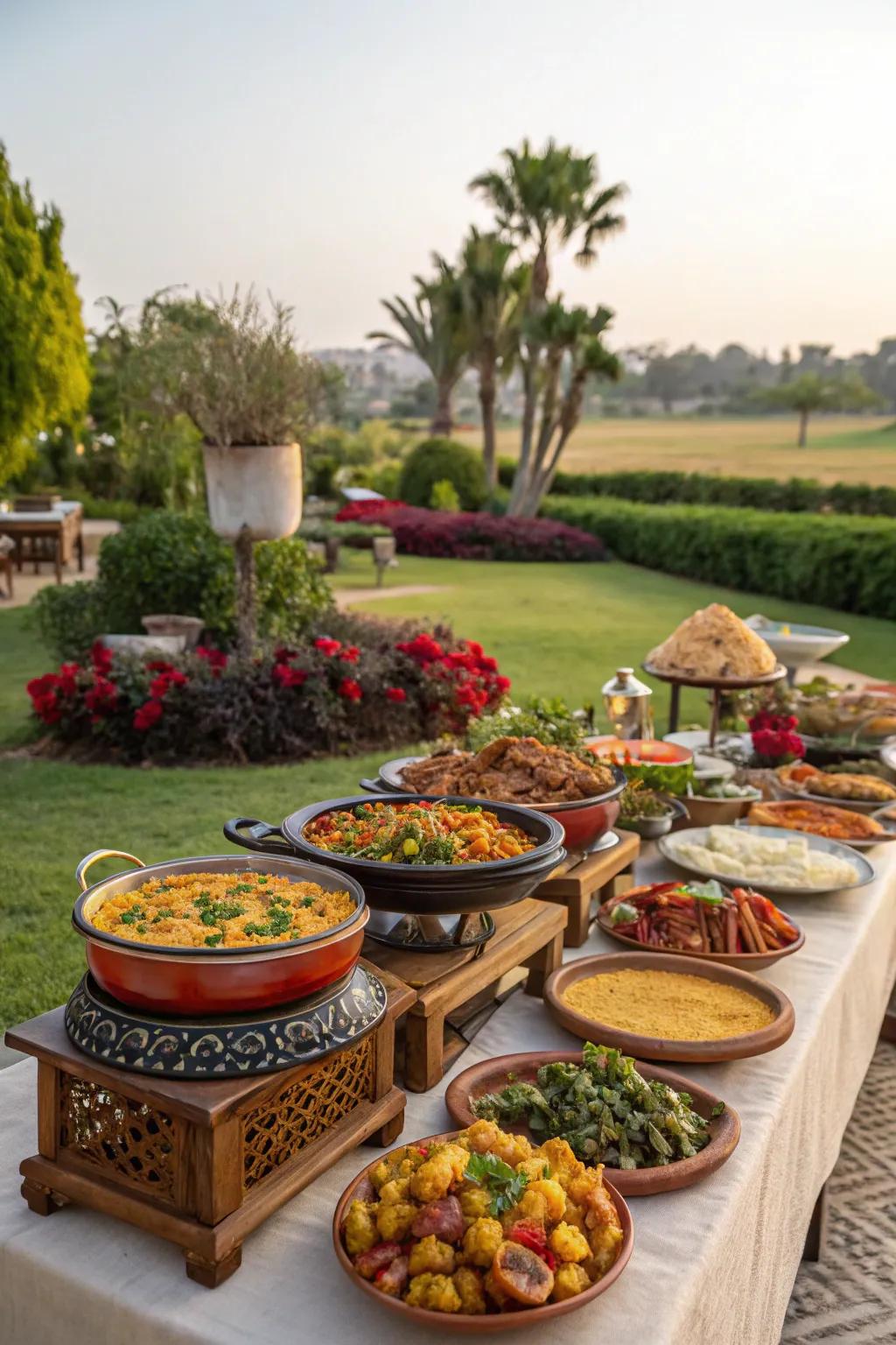 A selection of worldwide culinary selections for a global feast.