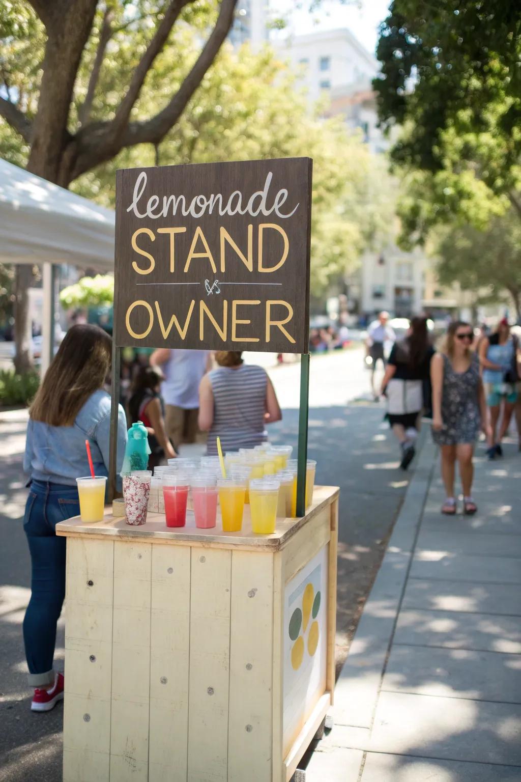 Customized signage makes your stand uniquely yours.