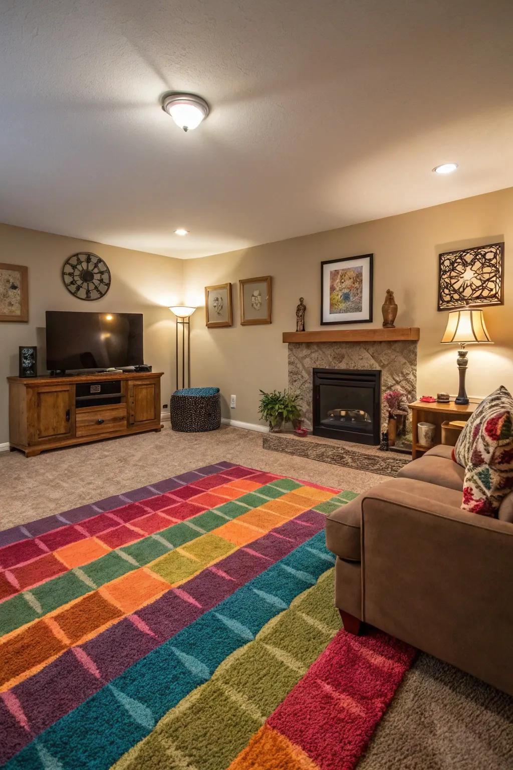 Radiant carpets bring a lively touch to any decor.