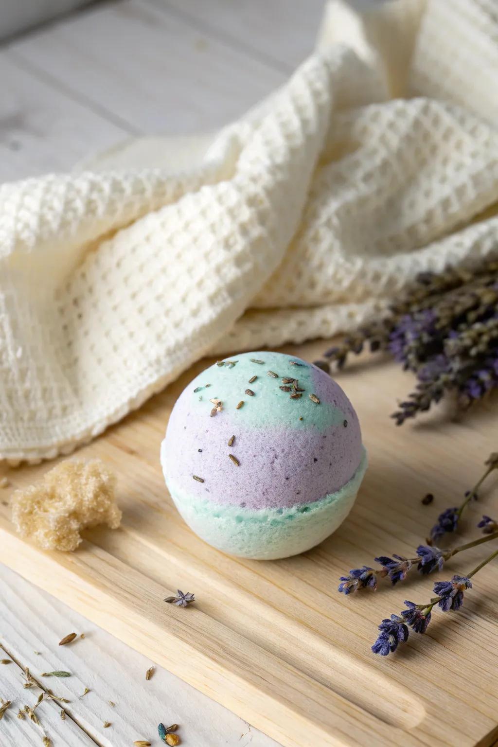 Indulge in handcrafted tranquility with soak bombs.