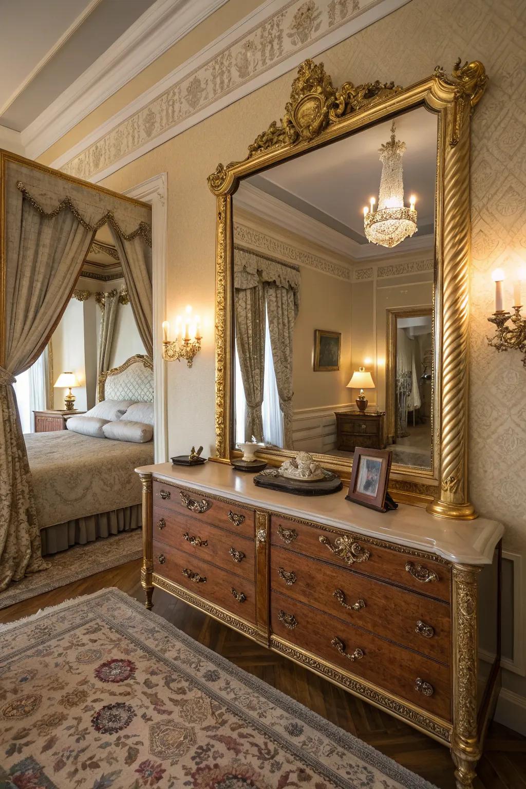 Aurum accents append opulence and sophistication.