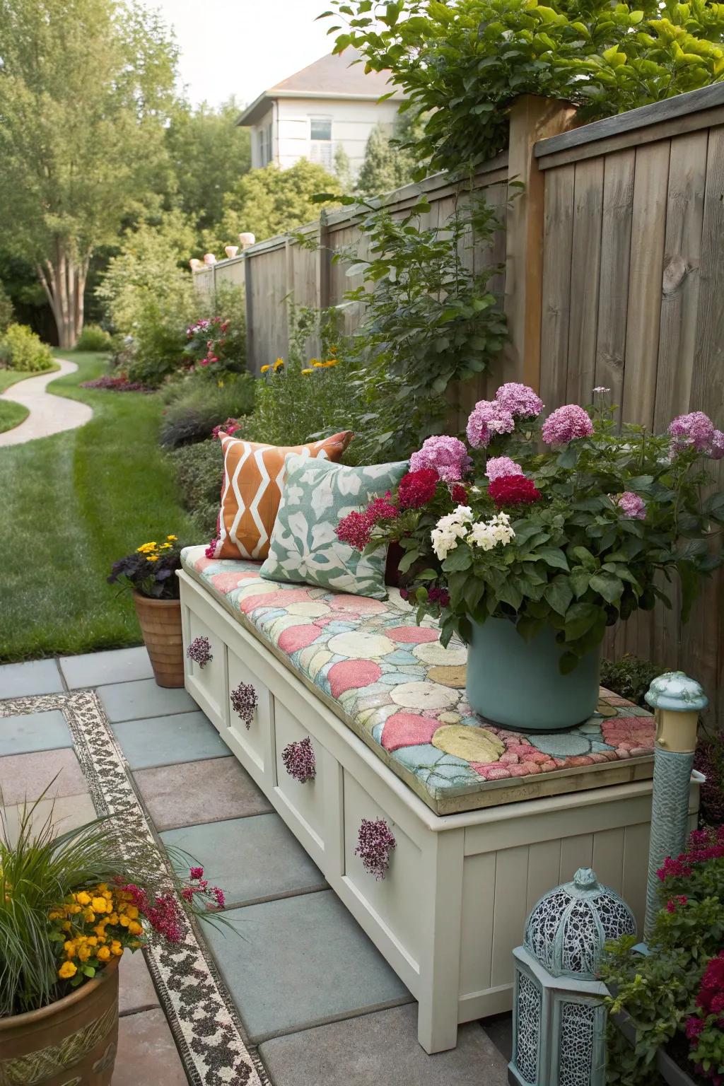 Smart space-saving solutions keep your garden organized and stylish.
