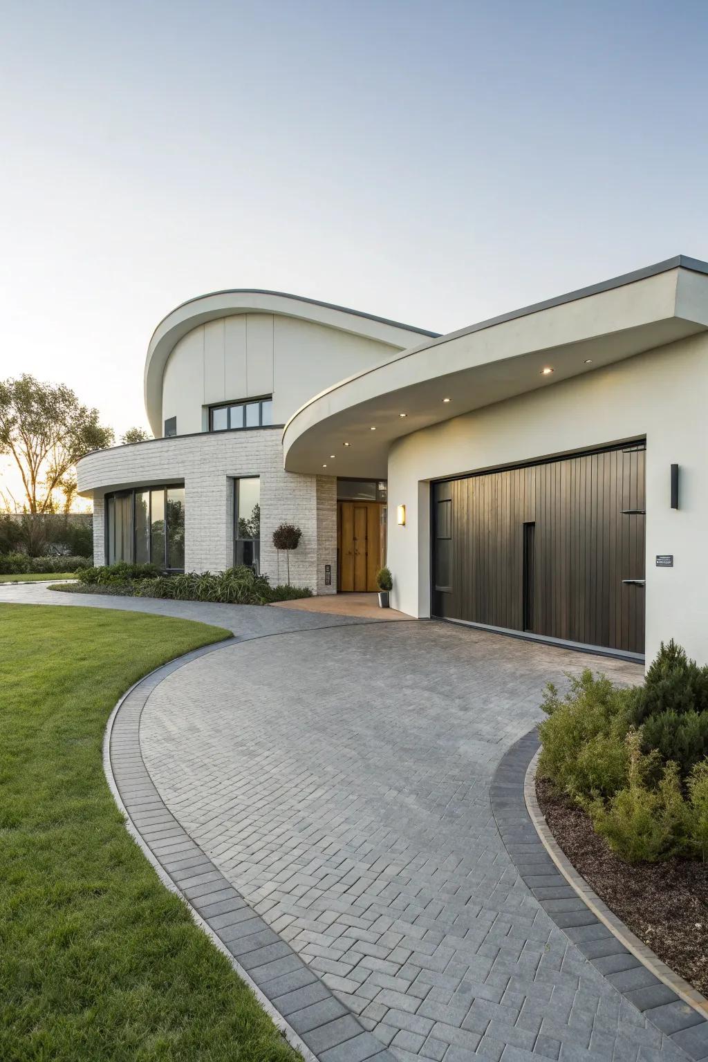 Curved patterns adding softness and elegance.