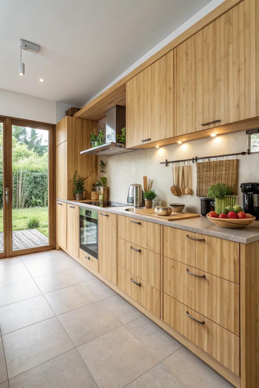 Eco-friendly materials like bamboo offer sustainable style.