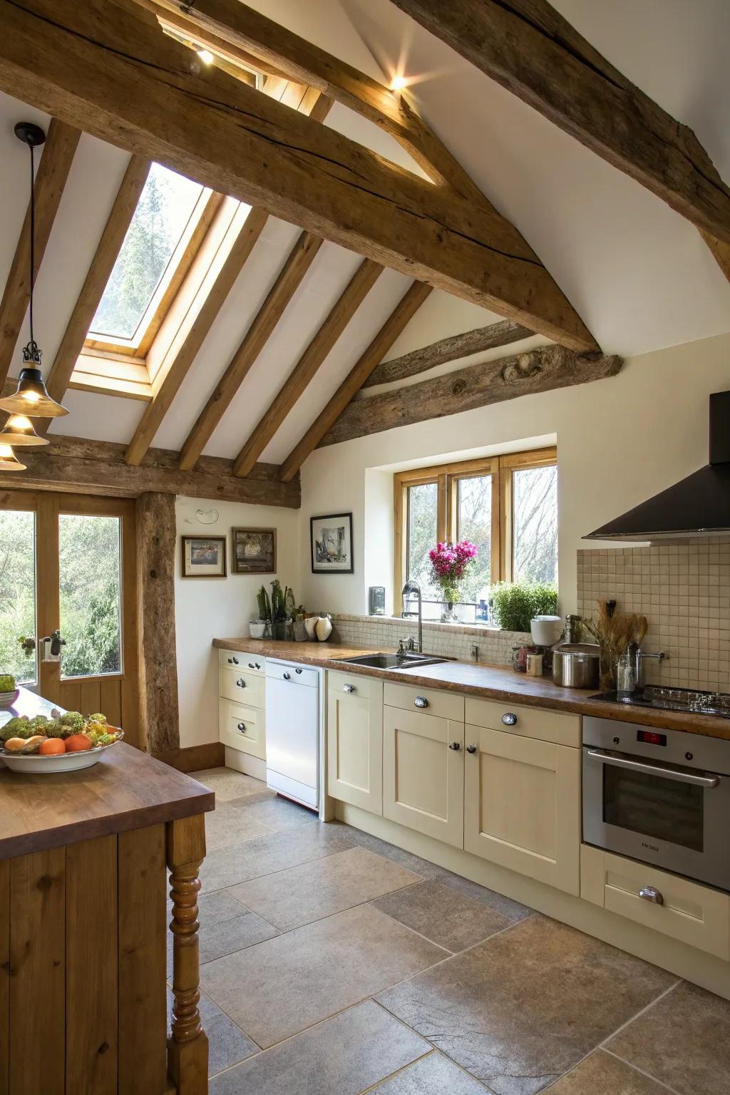 Slanted roofs add architectural intrigue and enhance cabin aesthetics.