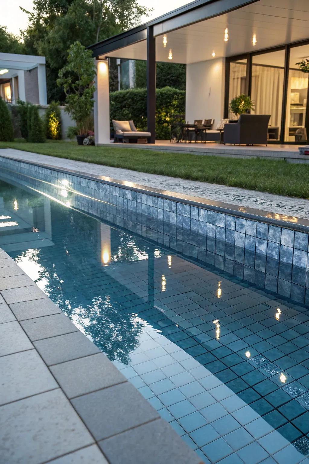 Mirror accents enrich depth and visual engagement.